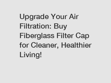 Upgrade Your Air Filtration: Buy Fiberglass Filter Cap for Cleaner, Healthier Living!